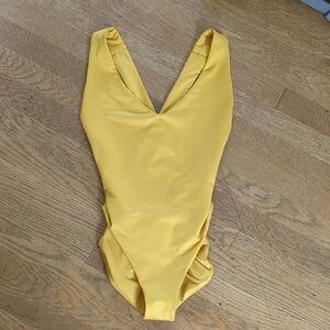 "Hot Mustard" Londre Cross back Swimsuit